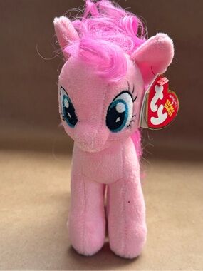 NWT TY beanie Baby My Little Pony 7” Pinkie Pie